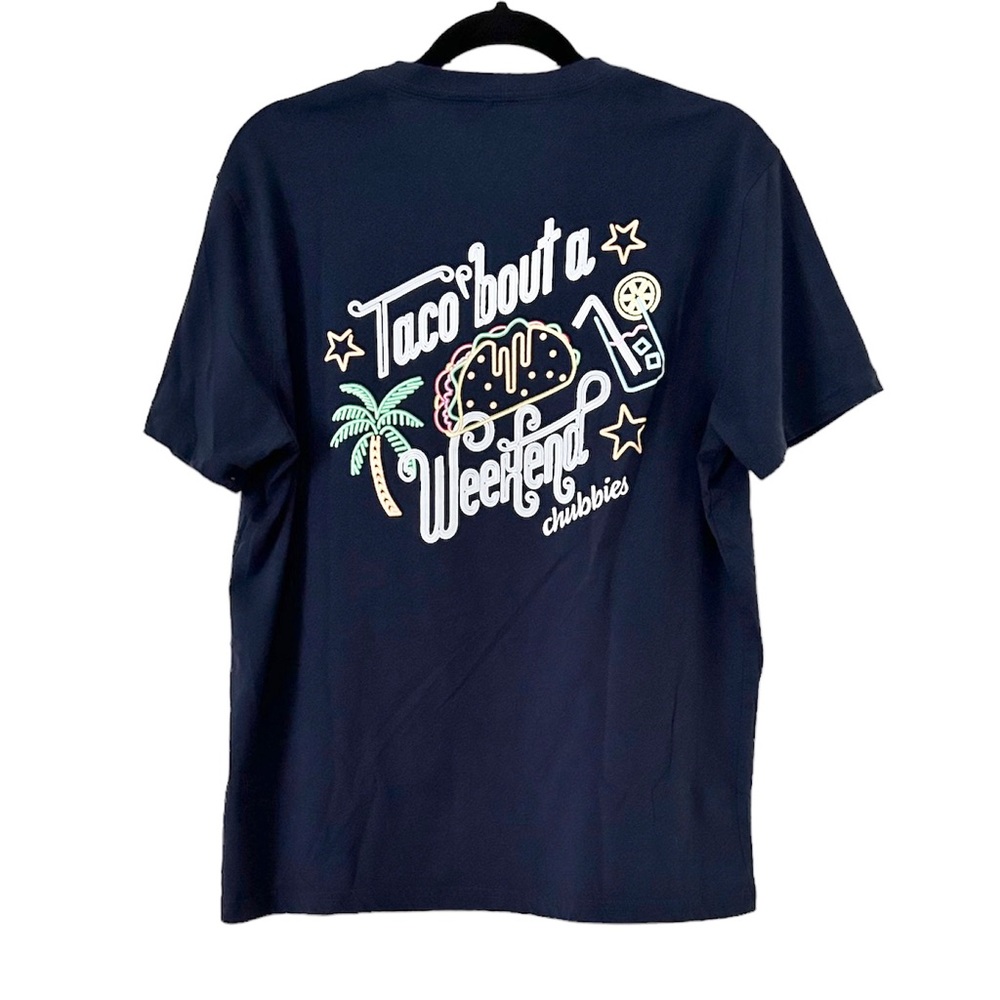 Chubbies Navy Blue Graphic Tee